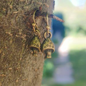 Petite Mushroom Earrings